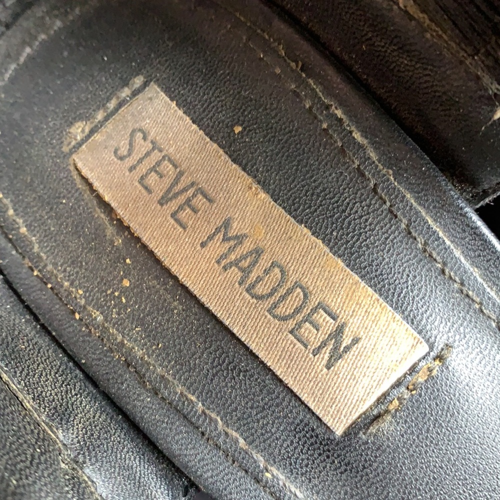 Steve Madden MOUROW Black Heels US 9.5 - Picture 3 of 7